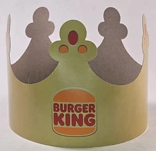 burger king paper crown, one crown shipped in a box