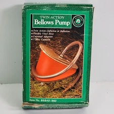 Vintage Academy Broadway Twin Action Fire Starter Bellows Pump In Box No.860 NOB