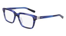New SHINOLA by Flexon SH-15000 460 Crystal Navy Horn Eyeglasses 54/18/145