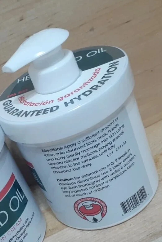 1 PAK: Advanced Clinicals HEMP SEED CREAM Rosehip Sativa Oil Vitamin E Calendula - Image 2 of 3