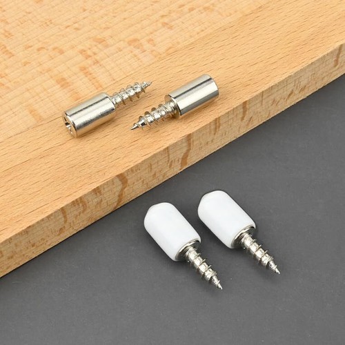20 Pieces Self Tapping Screw Shelf Support Pegs with Non-Slip Sleeve Furnitur... - Picture 6 of 7