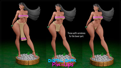 Chel, The Road to El Dorado, Figur, 3D Druck, Statue, Sexy Pin-UP, UNBEMALT
