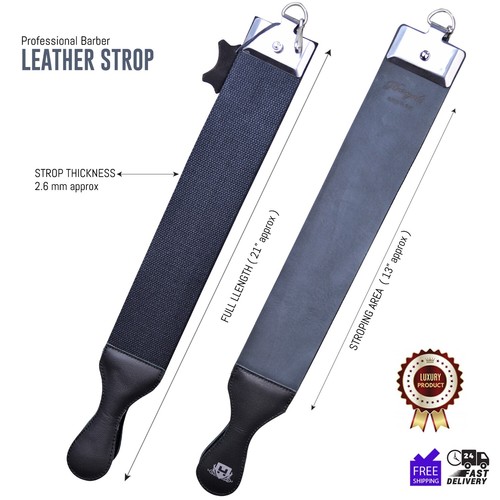 Barber Leather STROP for Woodcarving Chisels Razor Chef's knife Polishing Sharp - Picture 2 of 5