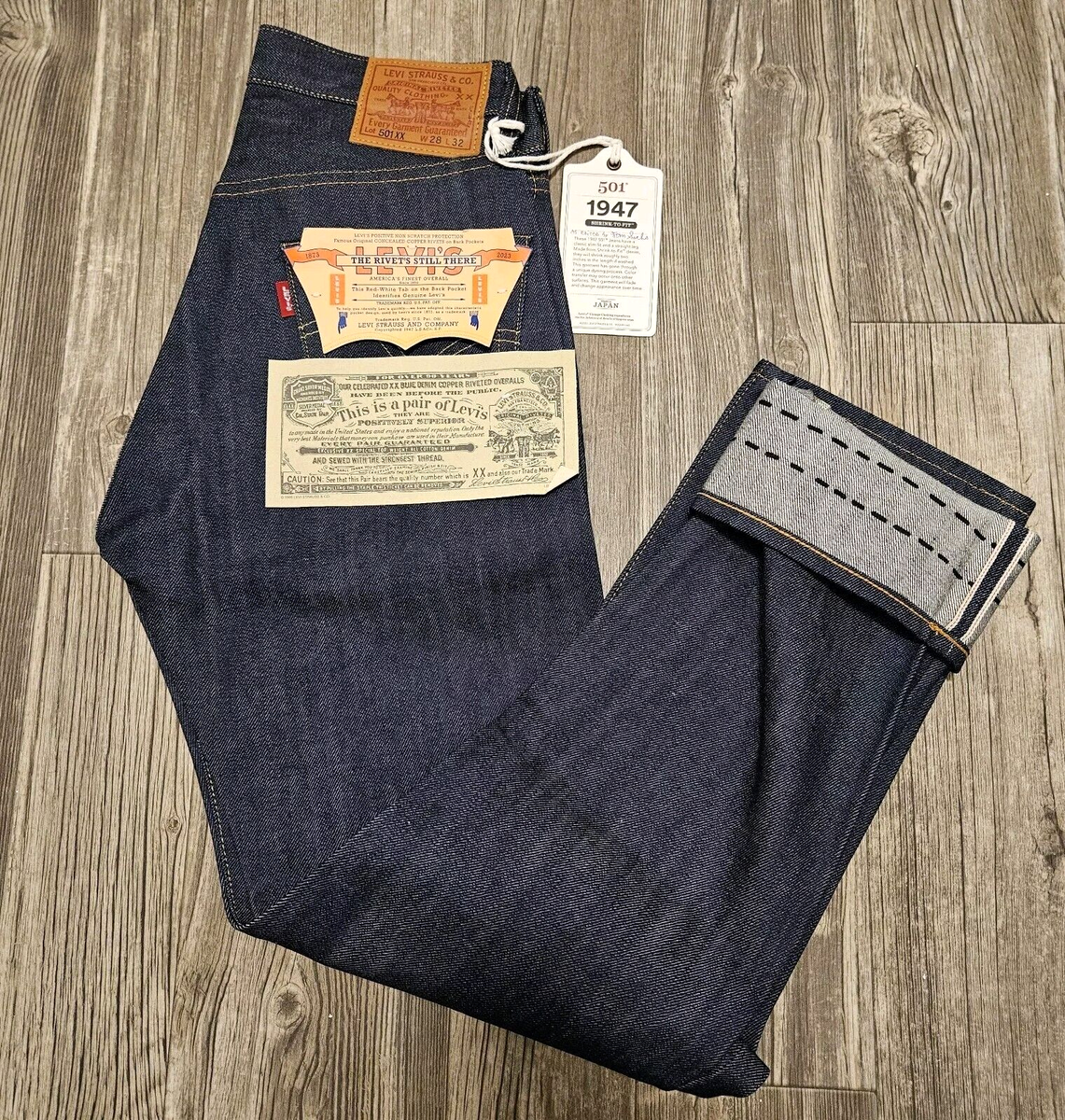 Levis x Tom Sachs 1947 501 XX LVC Vintage Selvedge Jeans