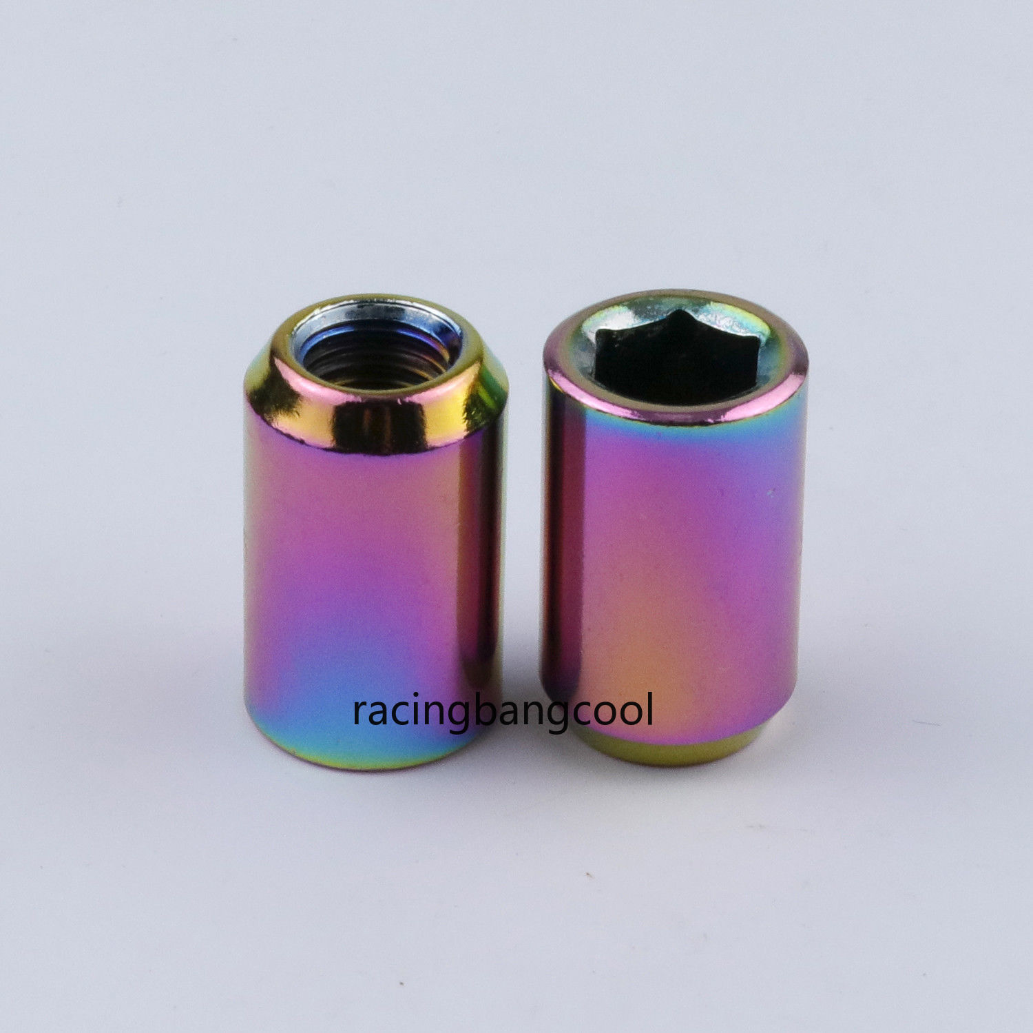 20pcs/set RacingM12x1.5 Colorful Open End Inner Hex Wheel Lug Nuts Rims