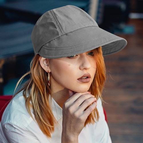 Women Summer Sun Hat Ponytail Wide Brim Sun UV Protection Travel Cap New - Bild 6 von 16