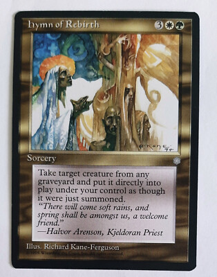 HYMN OF REBIRTH  ICE AGE 1995 EISZEIT  NM  MULTICOLOR  MAGIC MTG Wiedergeburt