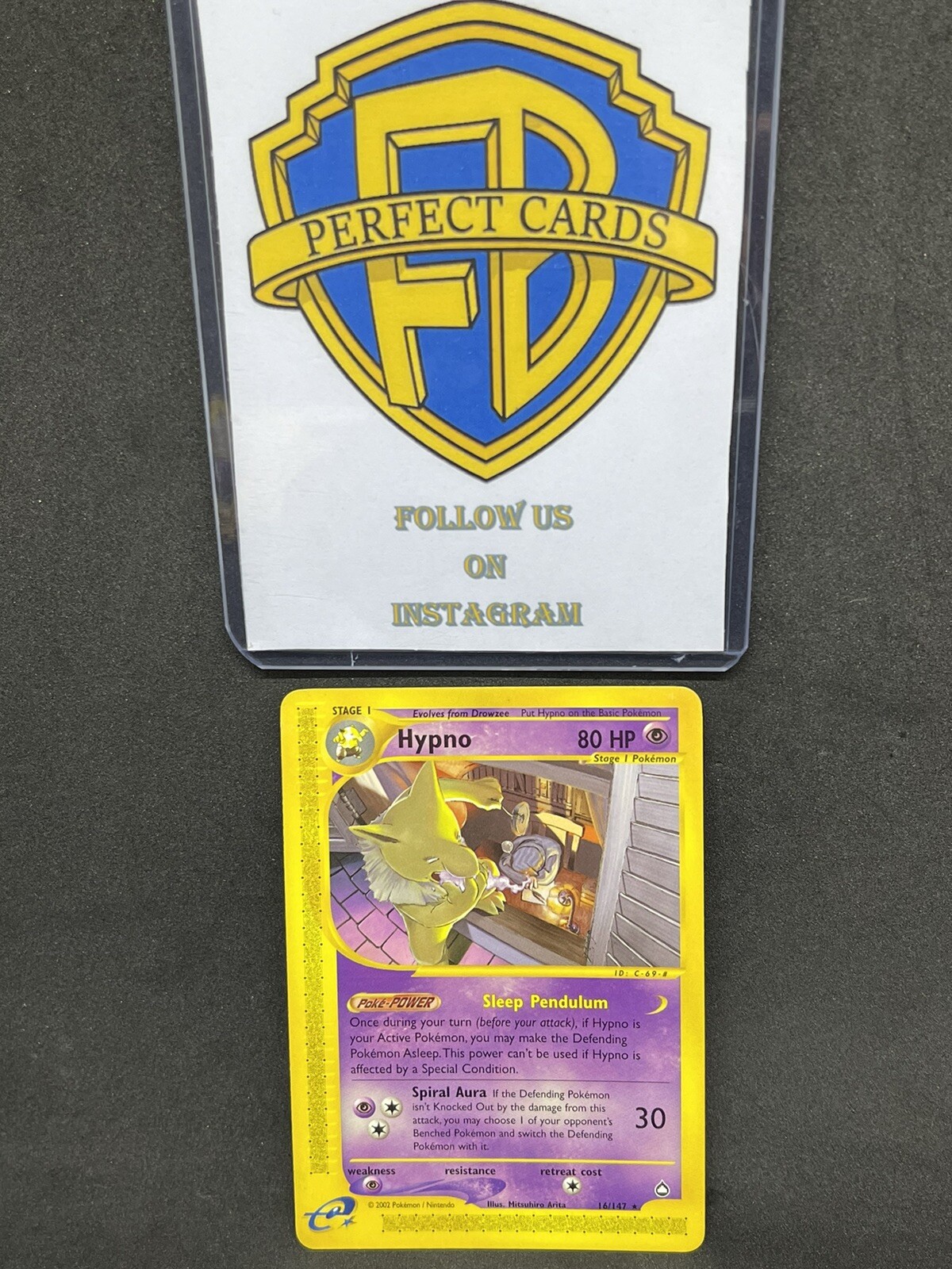 POKÉMON AQUAPOLIS HYPNO RARA NONHOLO 16/147 NM