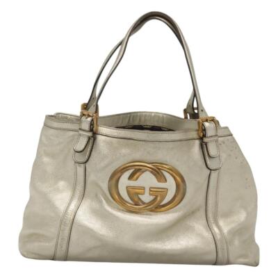GUCCI ショッパー 大 ゴールド GUCCI - グッチ GUCCI ショッパー 紙袋 ゴールド 白 黒 2枚
