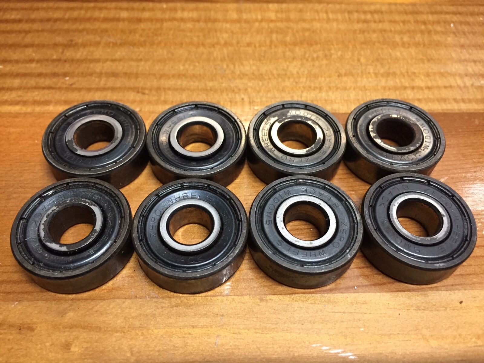 Set of 8 Zero Black Widow Bearings Rare eBay