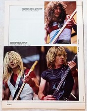 IRON MAIDEN~STEVE HARRIS/DAVE MURRAY/ADRIAN SMITH~VTG 1983 POSTER PINUP CLIPPING