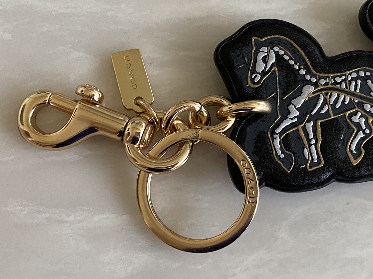 NEW COACH TATTOO CHELSEA HORSE & CARRIAGE LEATHER BAG CHARM