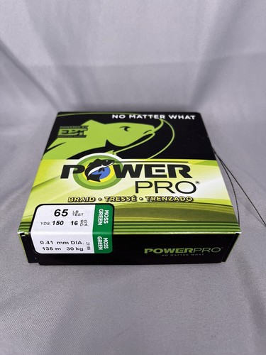 Power Pro Spectra Fiber Braided Fishing Line Moss Green 150YD/65LB - Picture 3 of 4