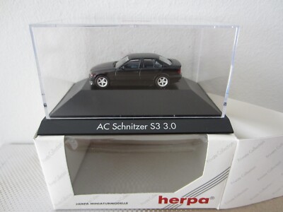 HERPA 100984 BMW AC SCHNITZER S3 in BLACK model is PLASTIC - HO or 1:87 scale