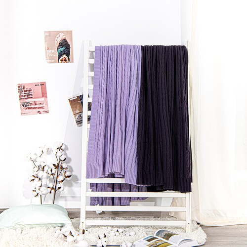 NTBAY 100% Cotton Blanket Weighted Warm Good Craftsmanship 14 Colors Throw Twin - Picture 108 of 108