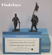 Atlas 1/24 WW1 Gen. Henri Gouraud Mountain Soldier Standard Bearer 2595-017