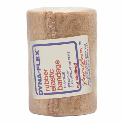 Johnson Johnson Dyna-Flex Rubber Elastic Bandage 3 in x 5 yds Brand New