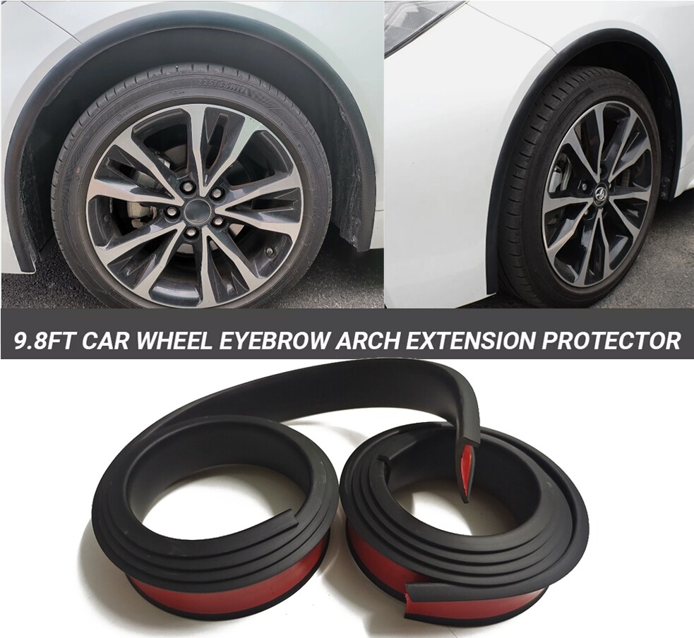 Fender Flares Wheel Arch Extension Protector Trim Strip 300cm 9.8Ft