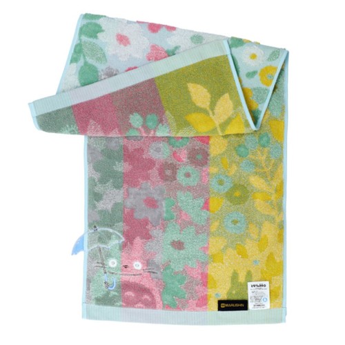 Mein Nachbar Totoro Gesicht Handtuch Blumenlandschaft B34×H80cm Studio Ghibli Neu JP - Bild 6 von 14