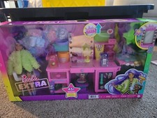 Mattel Barbie Extra Vanity Playset with Pet Puppy, 45+ Pieces 