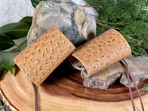 Size Small Cosplay Faux Ostrich Pleather Warrior Armor Cuffs Sold As A Pair - Picture 4 of 4