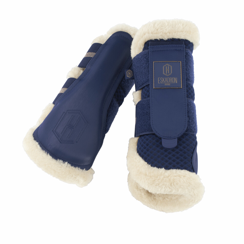 Bottes De Tendons Eskadron Mesh Fausse Fourrure - Olive - Taille 25 - Neuves