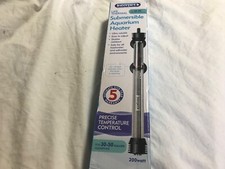 Submersible Aquarium Heater 30-50 Gallon 200 watt by Interpet Life Thermal