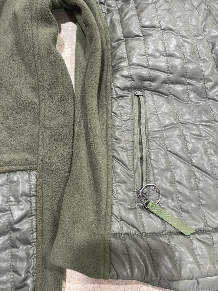 Freedom Trail 绗缝羊毛连帽套衫夹克女式 XS 码 — 第 3/4 张图片