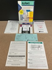 AllFonts For Business Big Box PC 1992 Atech Software