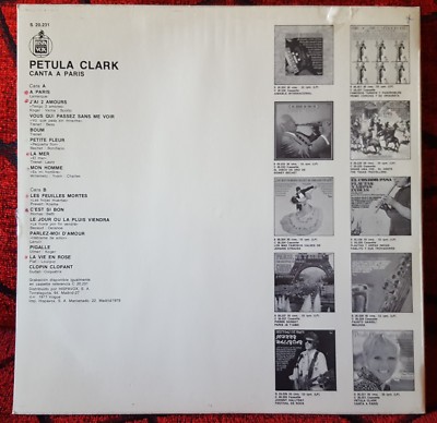 Chanson PETULA CLARK ** Canta A Paris ** VERY RARE 1971 Spain LP