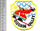 Skiing California Squaw Valley Ski Resort 1960 Olympic Patch vel No Tariff