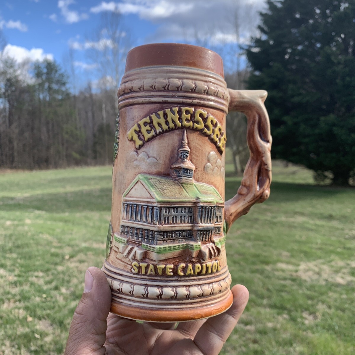 Vintage TENNESSEE Lookout Mountain Nashville Beer Stein Mug Japan