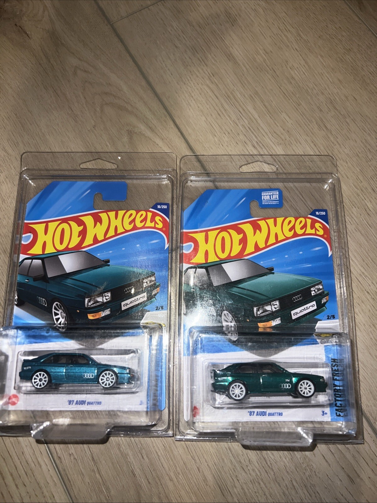 2025 Hot Wheels '87 Audi Quattro Super Treasure Hunt  & Mainline With Protectors
