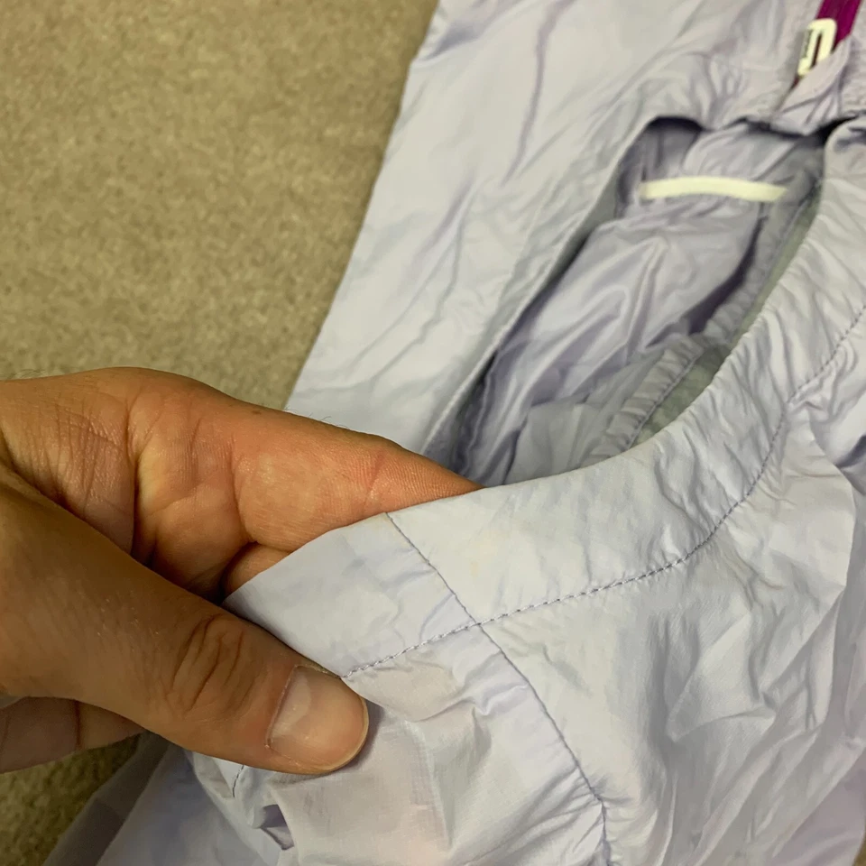 Chaqueta cortavientos Smartwool para mujer pequeña PhD ultra ligera deportiva púrpura Foto 4 de 4