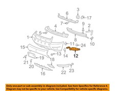 GM OEM 07-14 Avalanche Front Bumper Bumper Components-Outer Filler 25830198