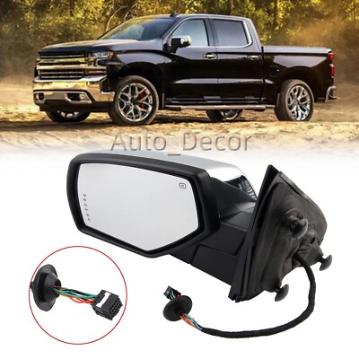 Mirror Power Folding Heated Memory Signal Chrome Pair Set For Tundra Sequoia NEW - Foto 3