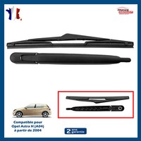 Partsline Heckwischerarm FüR Opel Astra H 93178858 300 Mm Schwarz