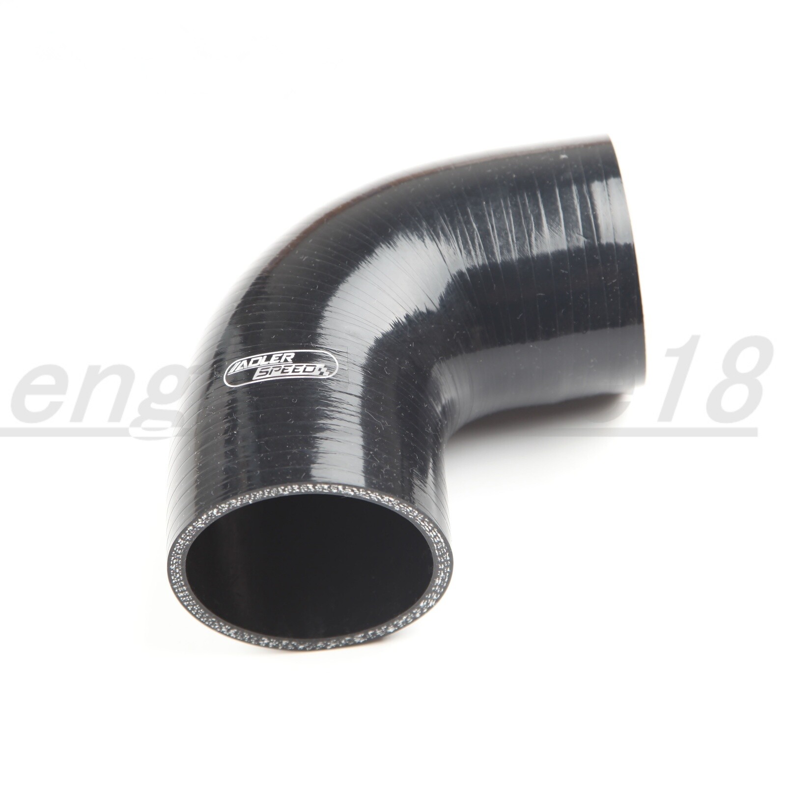 4Ply 1" 2" 3" 4" ID Silicone Hose 30/60/90 Degree Elbow Coupler Pipe Black USA.