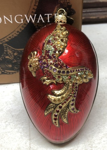Jay Strongwater 2002 Large Red Phoenix Jeweled Egg Ornament - Listing 2 - Picture 2 of 24