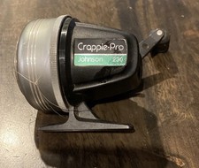 Vintage Johnson Crappie Pro 230 Graphite Spincast Reel Made in USA Tested &Works