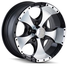 14x6 Black Machined Lip Wheels Ion 136 5x114.3 0 Set Of 4 83.82