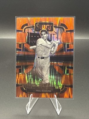 2024 Panini Select - Concourse Phil Rizzuto #35 Orange Flash Prizm