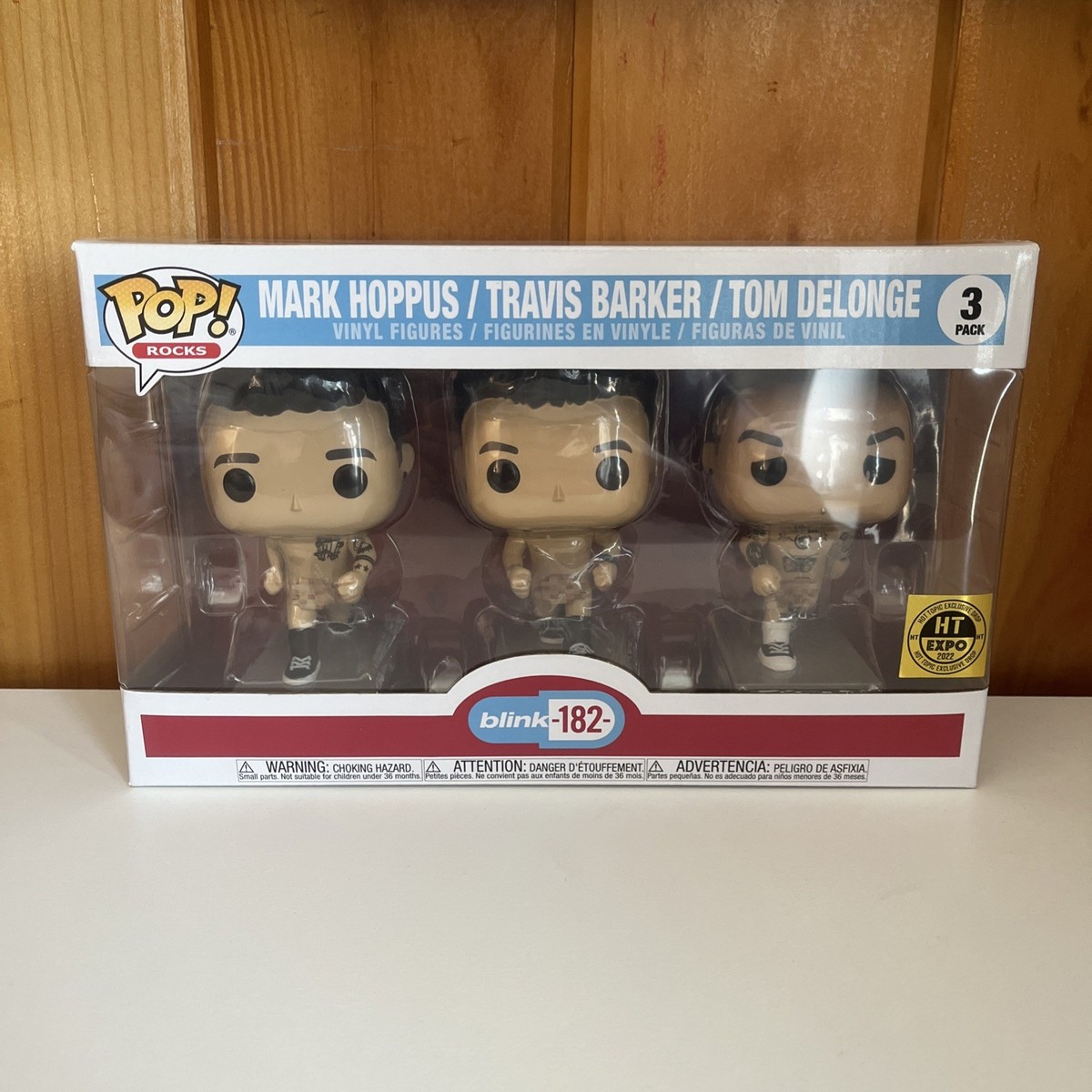 Funko Pop Blink-182: Mark Hoppus Travis Barker Tom Delonge 3-Pack
