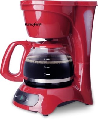 ECM621R 4-Cup Coffeemaker, Red