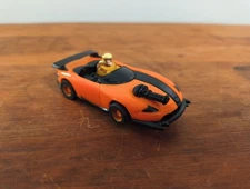 TYCO Marvel Comics X-Men Sabertooth Slot Car Orange & Black