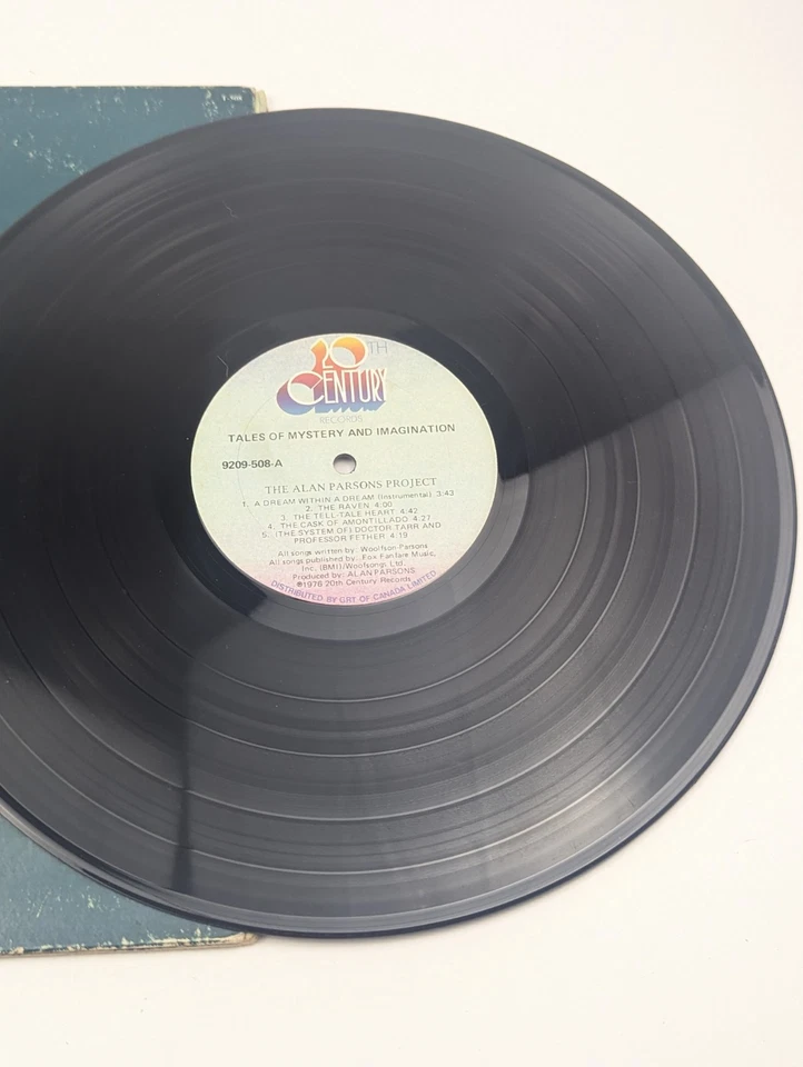 THE ALAN PARSONS PROJECT Tales Of Mystery And Imagination LP G+  9209-508 - Image 3 of 4