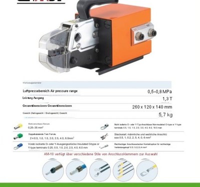 Kompaktes Pneumatisch-elektrisches Crimpwerkzeug Und Drahtschneider220V
