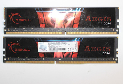 G.Skill Aegis 16GB (2x8GB) DDR4 Desktop RAM 2400MHz F4-2400C17D-16GIS