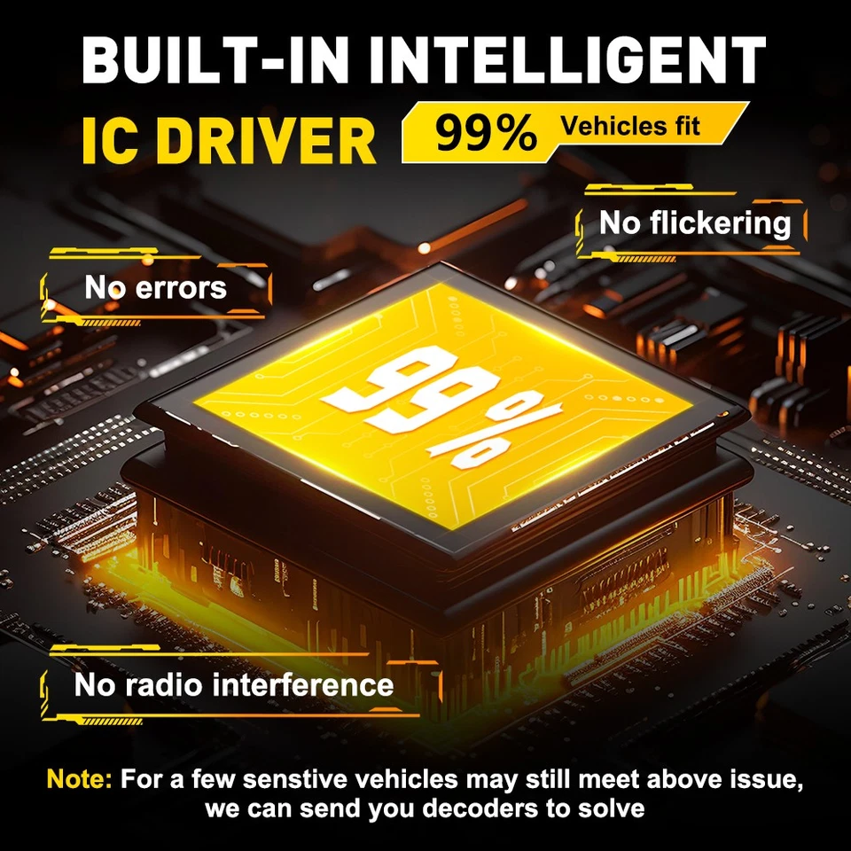 Kit de bombillas de faros LED AUXITO H4 haz alto bajo 900% súper brillante 6500K blanco A+ Foto 4 de 4