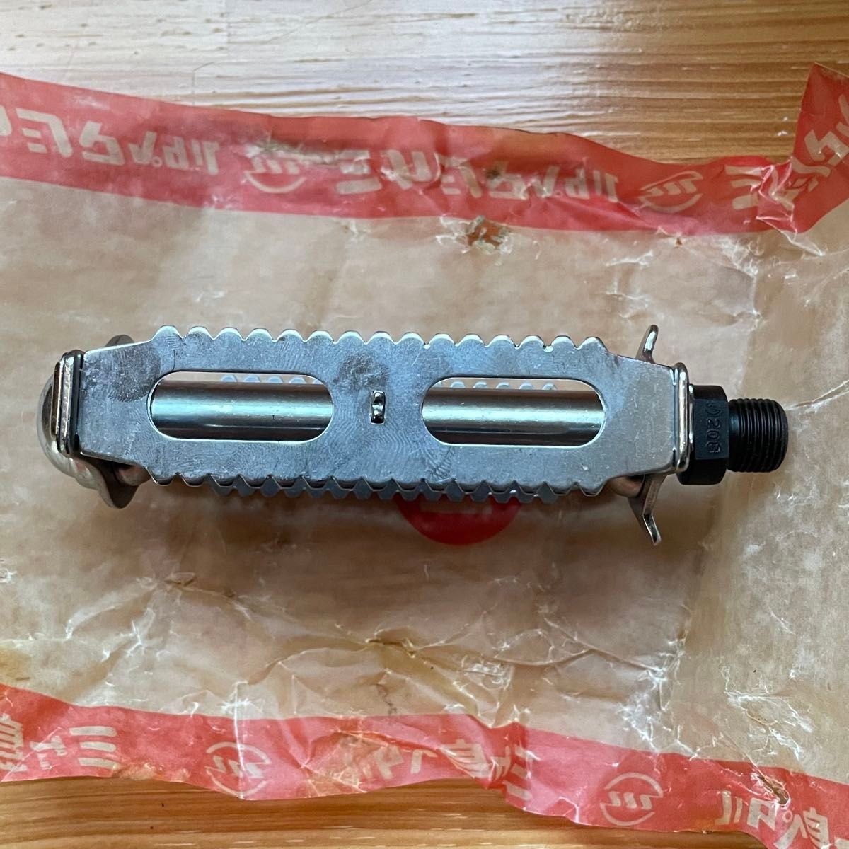 [At that time] Showa Retro Rat Trap Pedal Silver Mikashima Seisakusho ...